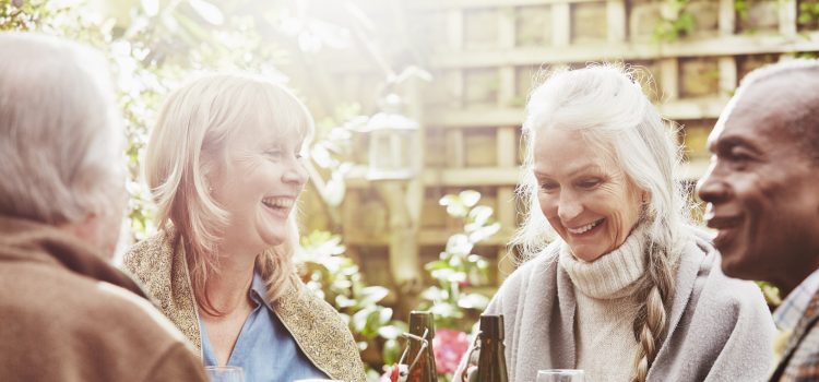 Retired friends meet for lunch