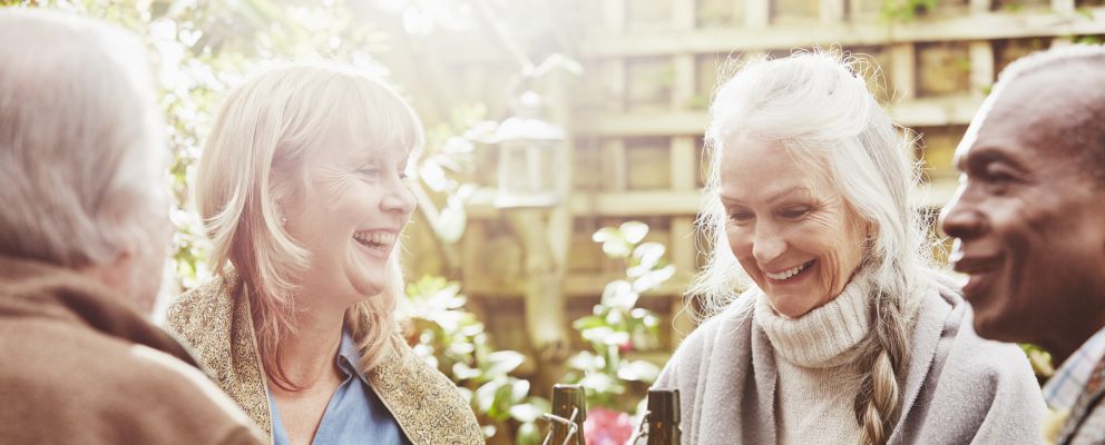 Retired friends meet for lunch