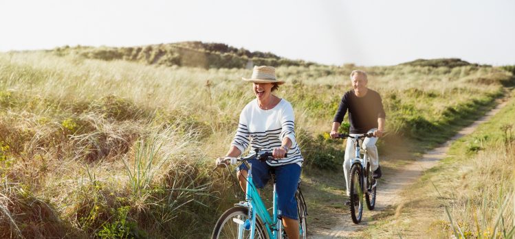 Couple enjoys the freedom of having healthy savings